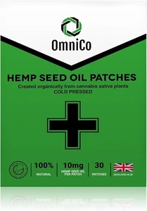 OmniCo Hemp Seed Oil Patches – 30 Pack – 300mg Fast Delivery UK - Picture 1 of 6