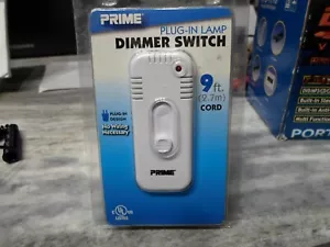 PRIME PLUG IN LAMP DIMMER SWITCH 9FT. CORD NO WIRING NECESSARY - Picture 1 of 3