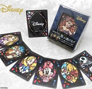 Disney characters stained glass playing cards direct from Japan - Picture 1 of 6