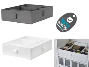 Box with Compartments, Socks, Belts and Jewellery Storage Organise, 44x34x11 cm - Picture 1 of 18