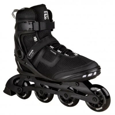 Skatelife Aztec Inline Roller Skates Black Silver - Image 1 of 3