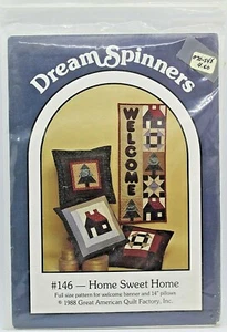 Dream Spinners "Home Sweet Home" (#146) Quilt Pattern for Banner and Pillows NEW - Picture 1 of 2