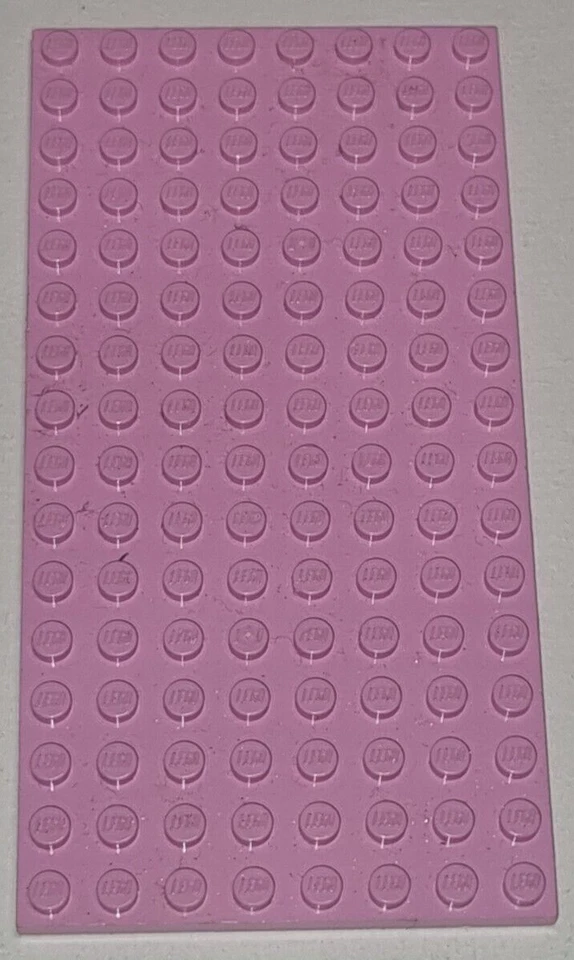 1x Lego Construction Plate 8x16 Light Pink Pink Friends 92438 - image 1 of 1