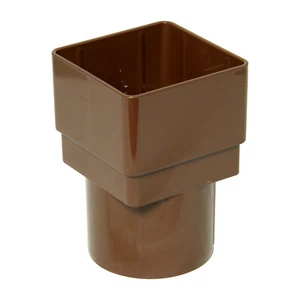 Adattatore Downpipe Grondaia Caravan Linea Quadrata Marrone Grondaia Acqua Piovana - Foto 1 di 6