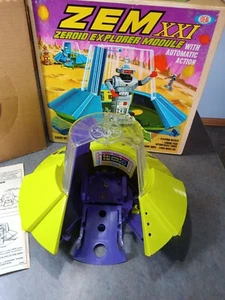 Scarce Ideal ZEM XXI Zeroid explorer module 1970 with box Robot toy playset - Picture 1 of 16