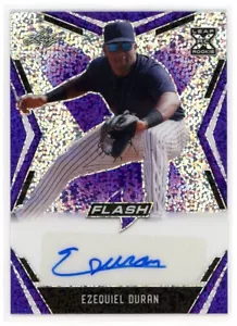 2020 Leaf Flash Purple Flash Auto #BA-ED1 Ezequiel Duran Autograph /35 - Picture 1 of 1