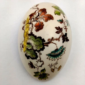 Mason's Vintage Ironstone Trinket Box Egg Formosa Floral Autumn Multi Colour  - Bild 1 von 8
