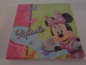 1 PACK x DISNEY MINNIE MOUSE 16ct 2PLY LUNCH NAPKINS, MADE IN USA - NEW - Picture 1 of 1