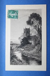 Carte postale ancienne Die Dorfkirche - L'Eglise du Village - Picture 1 of 1