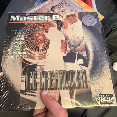 Master P Vinyl, Ice Cream Mean Record, Milky Clear 2LP - Image 1 of 3
