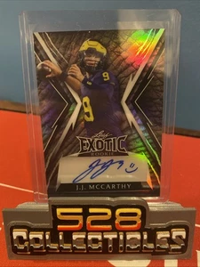 2023 Leaf Exotic Rookie Autograph JJ McCarthy Auto /4 BA-JJM - Picture 1 of 2
