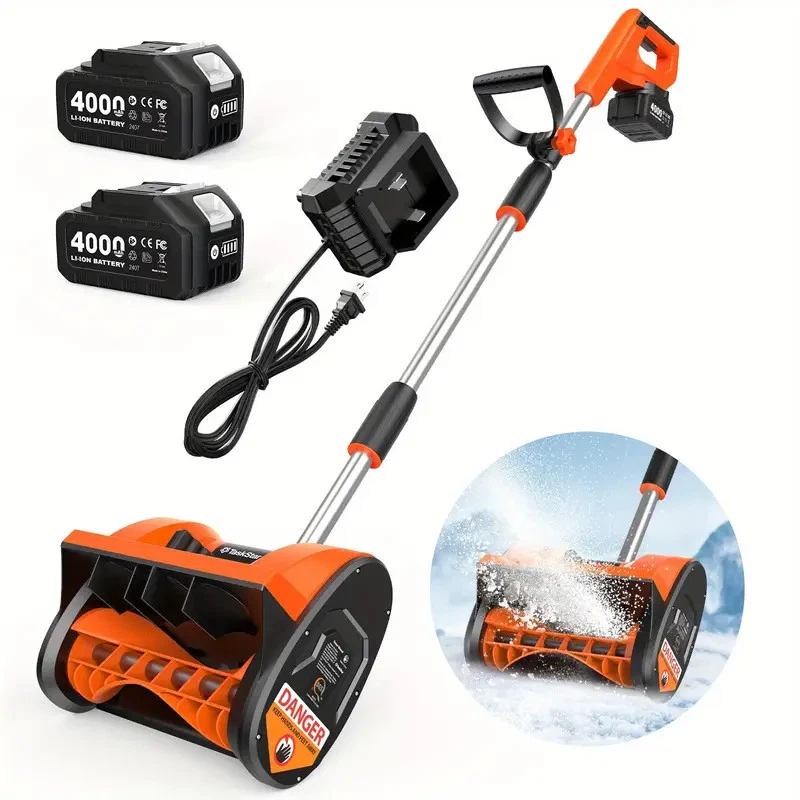 Taskstar Cordless Snow Shovel 12" Electric Snow Blower Remova 2x4000mah Battery - Image 1 of 1
