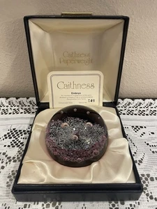 Vtg 1982 Caithness Paperweight Colin Terris "Embryo" Early Life Distant Planet - Picture 1 of 17