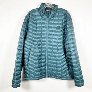 THE NORTH FACE Men's Thermoball Eco Lightweight Puffer Jacket Size Large Teal - Picture 1 of 2