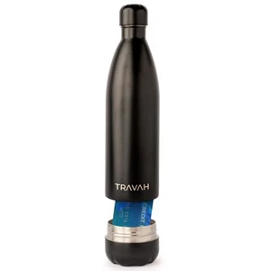 Borraccia in acciaio inox a prova di perdite con conservazione nascosta 17 oz nero opaco - Foto 1 di 6