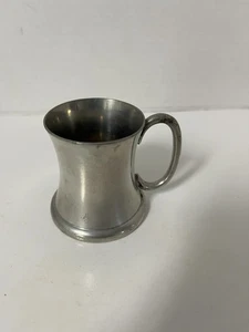 Taza Tankard Stein vintage Inglaterra Brooks Brothers peltre fondo sólido 2 oz #586 - Imagen 1 de 5