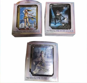 SQUARE ENIX Final Fantasy X FF10 FF10-2 Yuna Rikku Paine PICTURE CLOCK 3 set JPN - Picture 1 of 2