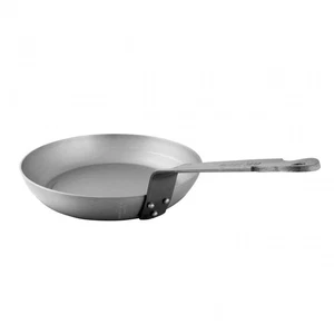 Mauviel M'STEEL Black Carbon Steel Round Frying Pan With Iron Handle, 7.9-In - Picture 1 of 3