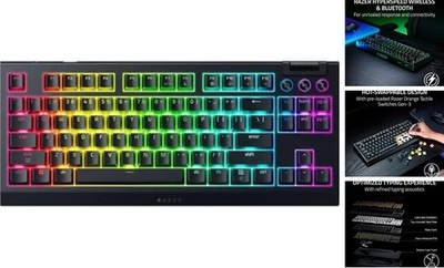  BlackWidow V4 TKL HyperSpeed Wireless Hot Swappable Gaming Keyboard: Orange  - Image 1 of 4