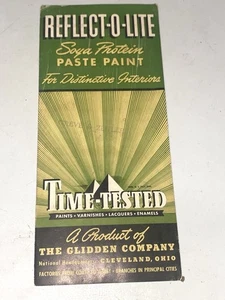 Vintage 1950s GLIDDEN REFLECT-O-LITE SOYA PROTEIN Paint Sample Color Chip Brochure - Bild 1 von 4