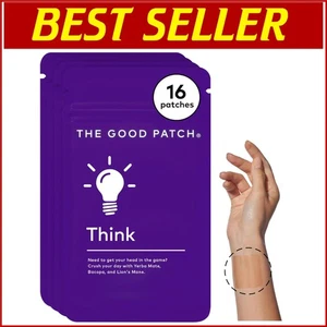 Think Patch: Plant Powered Focus & Energy Patches with 10mg Caffeine - 16 Count - Picture 1 of 8