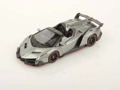 Looksmart LS429B 1/43 LAMBORGHINI VENENO ROADSTER Metalluro Grigio Metallico - Immagine 1 di 4