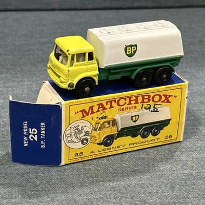 Cisterna de gasolina Matchbox Nº 25 BP vintage con caja original Foto 1 de 4
