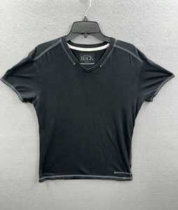 Camiseta negra con hebilla para hombre talla M negra con puntada blanca en contraste elástica delgada - Imagen 1 de 9