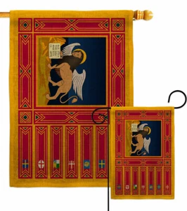 Bandera de jardín de arpillera del Véneto Italia regiones decorativa pequeño regalo patio casa bandera - Imagen 1 de 19