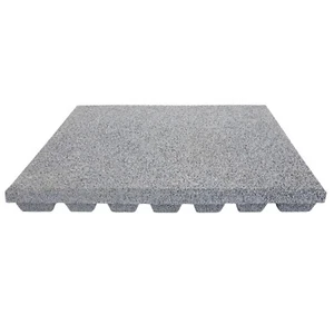 Fallschutzplatte 50x50x4 cm Grau Gummiplatte Fallschutzmatte Spielplatzmatte - Bild 1 von 8