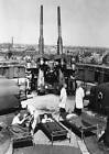 Infectious patients recover on the roof of the zoo bunker In the b- Old Photo