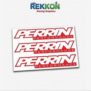 x3 PERRIN Performance High Cast Vinyl Sticker Decals Graphics Die Cut Self Set  