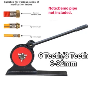 Manual Benchtop Hydraulic Hose Crimper Portable Tube Jack Gear Crimping Machine - Foto 1 di 9