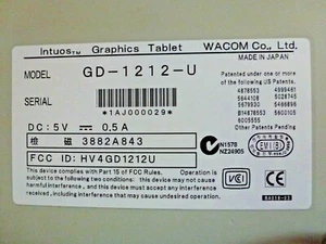Wacom Intuos Graphics tablet model GD- 1212- u - Picture 1 of 5