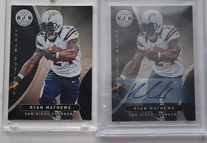 2012 Panini Totally Certified Platinum Black Base + Signatures Ryan Mathews 1/1 - Picture 1 of 5