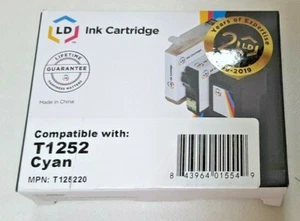 LD Reman Replacement T125220 for Epson T125 125 Cyan Ink Cartridge - Picture 1 of 2