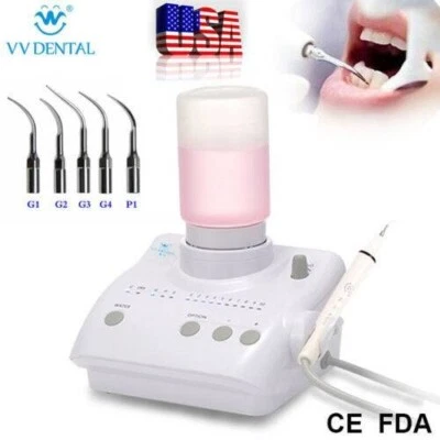 Dental Portable Ultrasonic Piezo Scaler 2*Bottles Fit for Cavitron EMS Handpiece