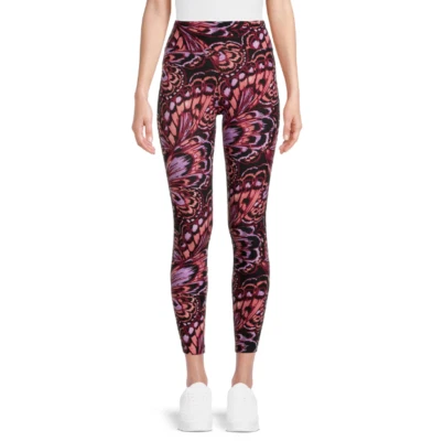 No Boundaries NEW♈Junior's Printed legging's size 2XL~Pink/purple butterfly - Image 1 of 4