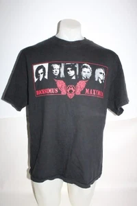 2002 Aerosmith Rocksimus Maximus Concert Tour Black Shirt Size XL MADE IN USA - Picture 1 of 7