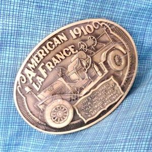 Feuerwehrauto Gürtelschnalle Oklahoma Firefighters Museum # 1st Ed NOS Vintage 80er .SHY768 - Bild 1 von 8