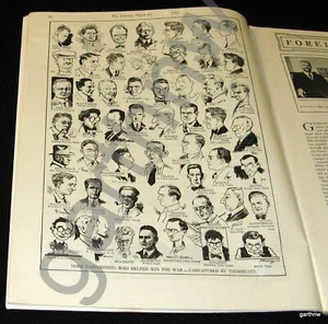 ENRICO CARUSO 1919 SILBERJUBILÄUMSFUNKTION + 53 KARIKATUREN DES KARIKATURISTEN SELBST - Bild 1 von 2