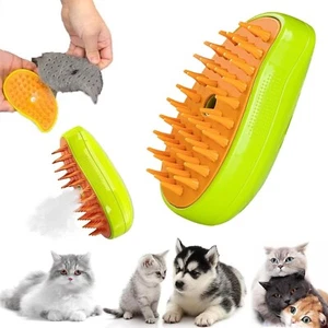 3 In 1 Dog Cat Steam Brush Pet Electric Spray Massage Comb Pet Hair Removal Comb - Picture 1 of 11