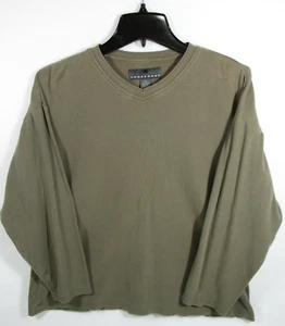 XL V-Neck Pullover Sweater Olive by Concensus - Picture 1 of 3