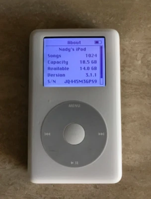 iPod Apple Original Click Whell 20GB  with  New Battery - image 1 of 4