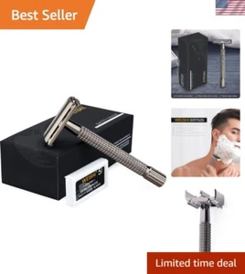 Classic Double Edge Razor with Easy Blade Replacement - Superior Grip and Weight - Picture 1 of 11