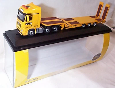 oxford Mercedes Actros Semi Low Loader JCB lorry 1:76 scale diecast 76MB010 New - Image 1 of 3