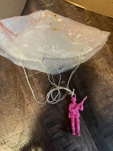 Vintage Paratrooper & parachute sky diving You. Pink 1990s - Picture 1 of 1