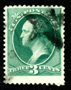 USA 147 BOLD BLACK FANCY STAR CANCEL - Picture 1 of 1