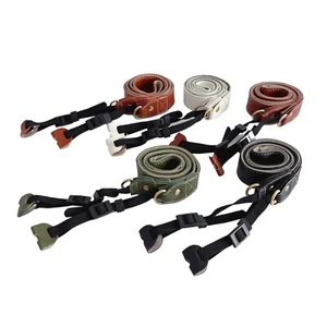 Tracolla collo in pelle per fotocamera mirrorless DSLR TLR FUJIFILM SONY Canon - Foto 1 di 10