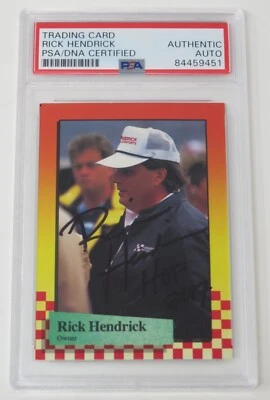 Rick Hendrick NASCAR HOF Signed Autograph Auto 1989 Maxx Rookie Card 61 PSA - Image 1 of 4